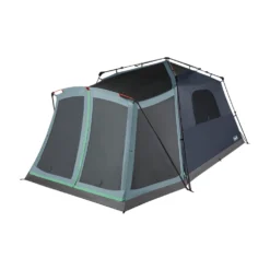 Coleman Skylodge™ 10-Person Instant Camping Tent With Screen Room, Blue Nights 16 Coleman Skylodge™ 10-Person Instant Camping Tent With Screen Room, Blue Nights -Coleman 10P20CABIN20INSTANT20EXTERNAL20SCREEN20ROOM Blue20Nights 1 Front Angle Right Fly20Off Windows20Up
