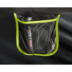 Coleman 6-Person Dark Room Sundome Tent -Coleman 2000032254 coleman dark room tent 6p interior pocket with props green turquoise detail 15B15D