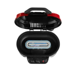 Coleman RoadTrip® 225 Portable Tabletop Propane Grill 13 Coleman RoadTrip® 225 Portable Tabletop Propane Grill -Coleman 2000033047 225 Table Top Coleman Red Detail Grill Open Burner System Flames20copy