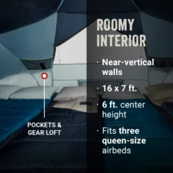Coleman Skydome™ 8-Person Camping Tent XL, Blue Nights 13 Coleman Skydome™ 8-Person Camping Tent XL, Blue Nights -Coleman 2000037525 3 1