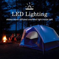 Coleman Skydome™ 4-Person Camping Tent With LED Lighting -Coleman 2155787 ATF2