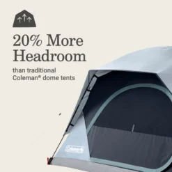 Coleman Skydome™ 4-Person Camping Tent With LED Lighting -Coleman 2155787 ATF4