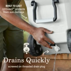 Coleman Atlas Series 100-Quart Marine Cooler With Wheels 11 Coleman Atlas Series 100-Quart Marine Cooler With Wheels -Coleman 2156016 ATF4