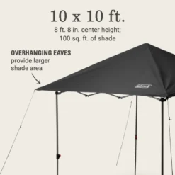 Coleman OASIS™ Lite 10 X 10 Canopy -Coleman 2156429 OasisLite10x10CanopyBlack ATF5