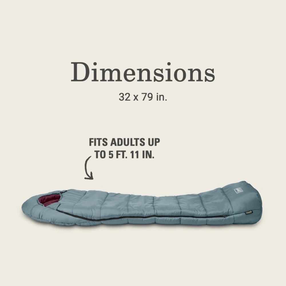 Coleman Tidelands™ 50° Mummy Sleeping Bag 7 Coleman Tidelands™ 50° Mummy Sleeping Bag - Image 5