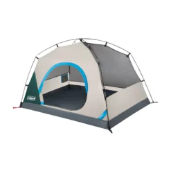 Coleman Skydome™ 2-Person Camping Tent With Full-Fly Vestibule, Evergreen 15 Coleman Skydome™ 2-Person Camping Tent With Full-Fly Vestibule, Evergreen -Coleman 2P DmVstblFllFly Evrgrn 3 FrontAngle FlyOff DoorOpen