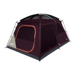 Coleman Skylodge™ 8-Person Camping Tent, Blackberry 16 Coleman Skylodge™ 8-Person Camping Tent, Blackberry -Coleman 8P CbnCnvntnlIntrnlScrnRm Blckbrry 1 FrontAngleRight FlyOff WindowsUp