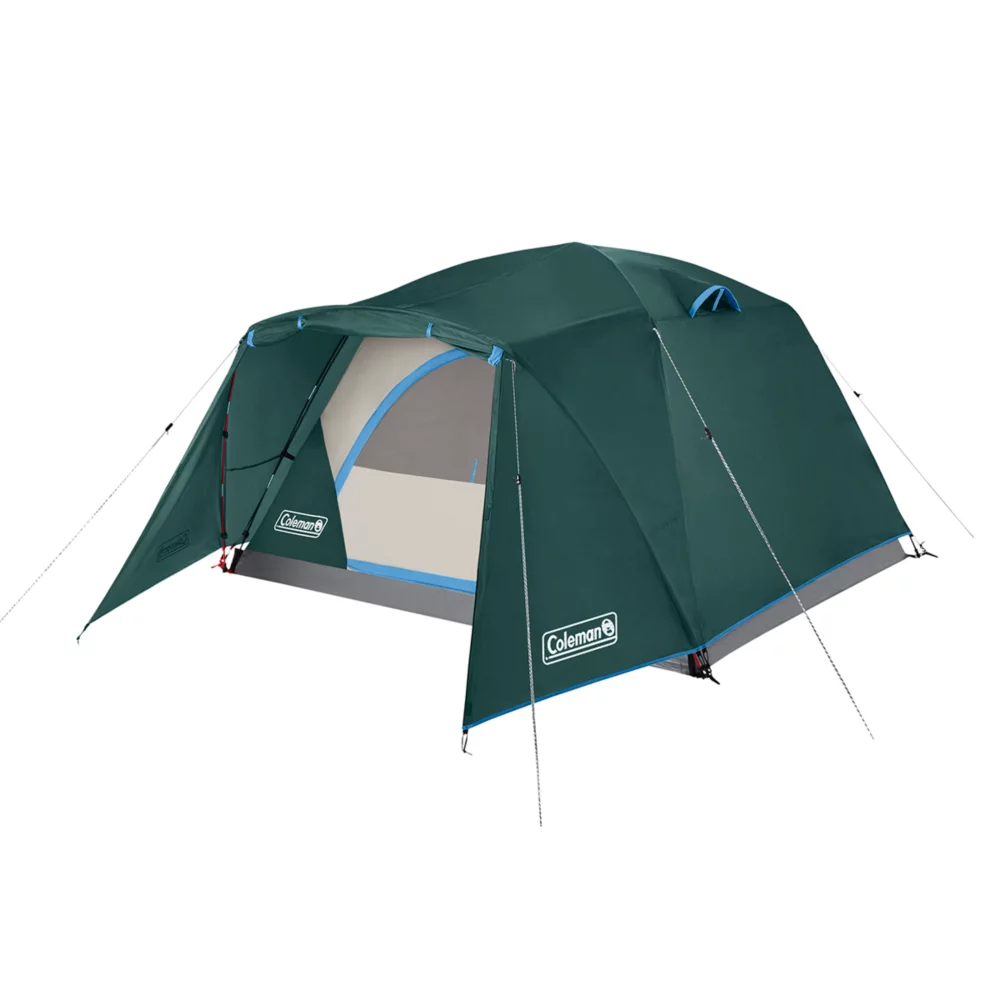 Coleman Skydome™ 4-Person Camping Tent With Full-Fly Vestibule, Evergreen 3 Coleman Skydome™ 4-Person Camping Tent With Full-Fly Vestibule, Evergreen