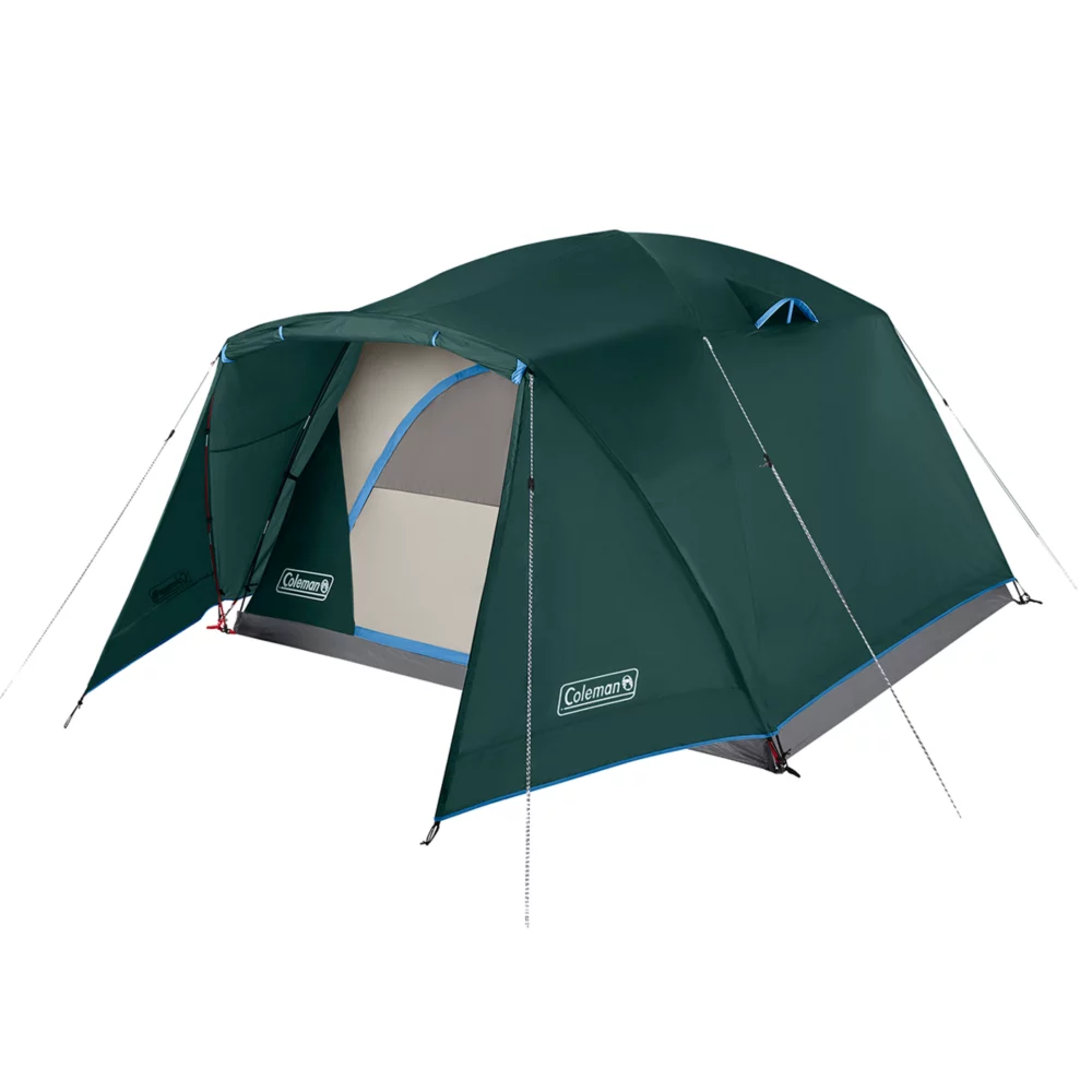 Coleman Skydome™ 6-Person Camping Tent With Full-Fly Vestibule, Evergreen 3 Coleman Skydome™ 6-Person Camping Tent With Full-Fly Vestibule, Evergreen