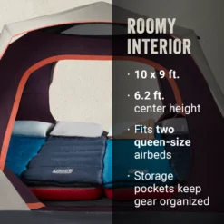 Coleman Skylodge™ 6-Person Instant Camping Tent, Blackberry 14 Coleman Skylodge™ 6-Person Instant Camping Tent, Blackberry -Coleman Coleman 2000038278 Skylodge Instant 6P ATF5