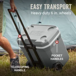Coleman 316 Series™ 65-Quart Wheeled Cooler -Coleman Coleman 316 Series 65QT Rock ATF3