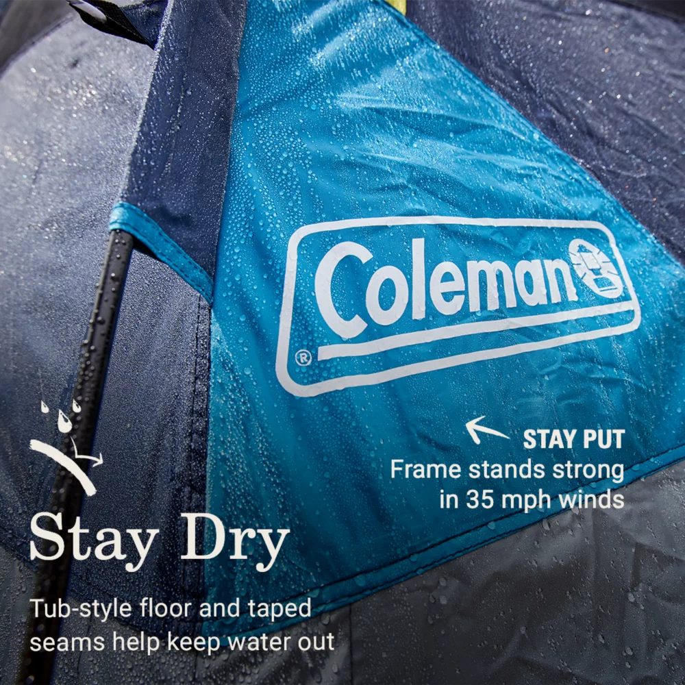 Coleman® Camp Burst™ 4-Person Dark Room™ Camping Tent 5 Coleman® Camp Burst™ 4-Person Dark Room™ Camping Tent - Image 3