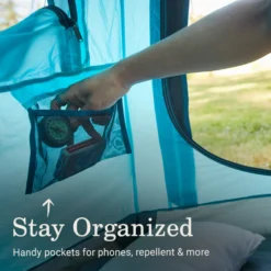 Coleman® Camp Burst™ 4-Person Camping Tent -Coleman Coleman CampBurstTents 4P ScubaBlue ATF5