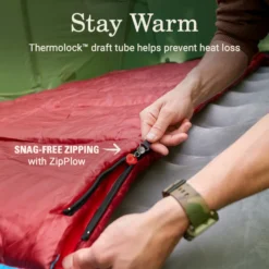 Coleman Flatlands™ 45°F Big & Tall Sleeping Bag -Coleman Coleman Flatlands SleepingBags 45F Red BT ATF4