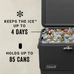 Coleman Reunion™ 54-Quart Steel Belted® Matte Cooler, Midnight -Coleman Coleman SteelBelted Midnight ATF6