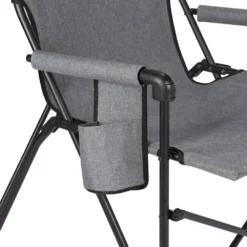 Coleman Forester Series Sling Chair -Coleman HKDSlingChair CationicGrey Cupholder20Feature 2000035921
